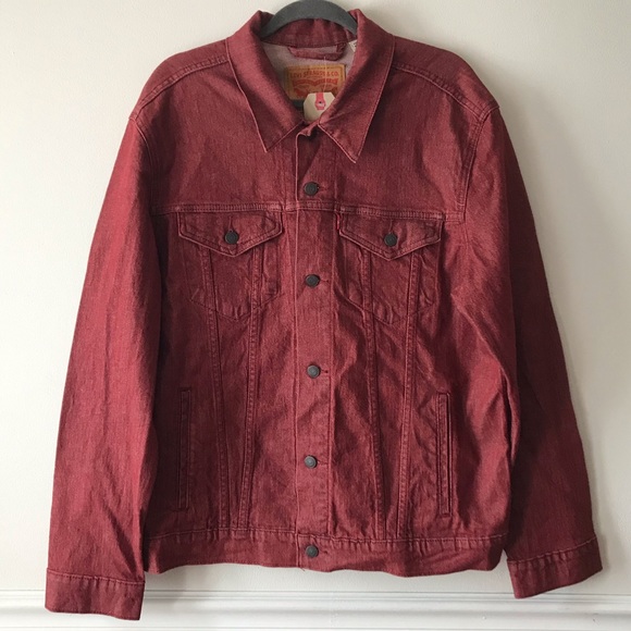 Levi’s Red Denim Trucker Jacket XL